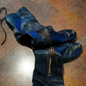 bedstu knee high boots leather boots, black